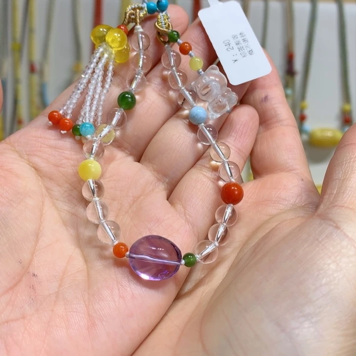 水晶手链未镶嵌特价6.5mm