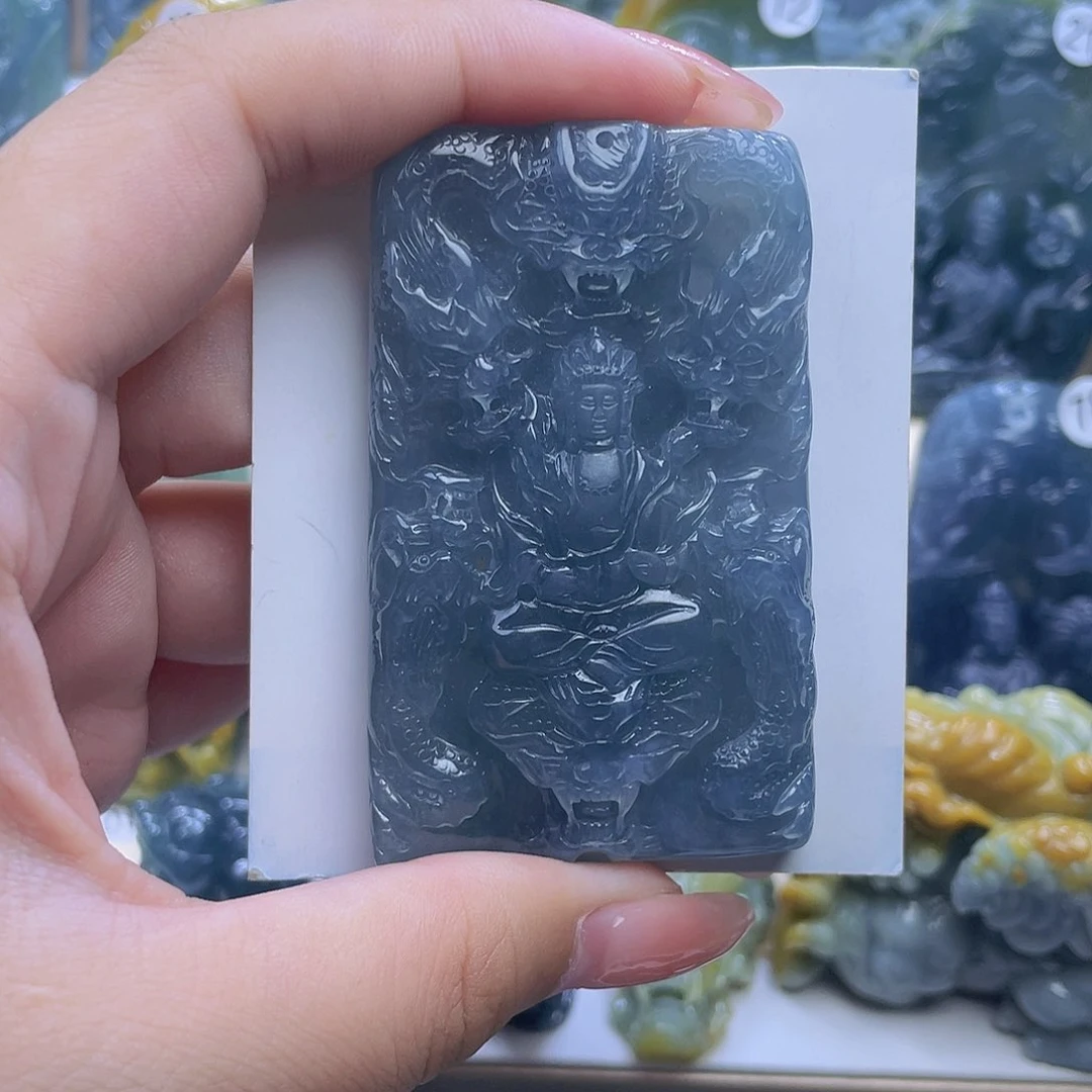 翡翠未镶嵌颈饰水***锋翡翠未镶嵌