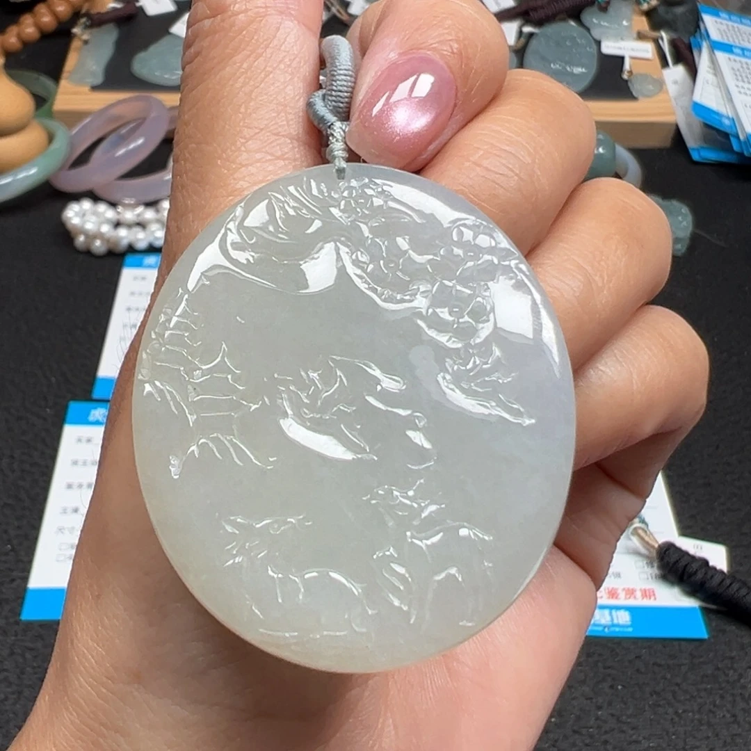 翡翠未镶嵌颈饰天然A货缅甸翡翠