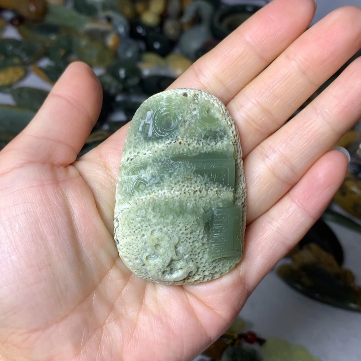 岫岩河磨玉（透闪石质玉）手把未镶嵌…****练