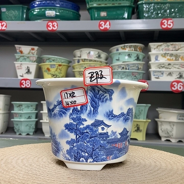 紫砂紫砂花盆3908