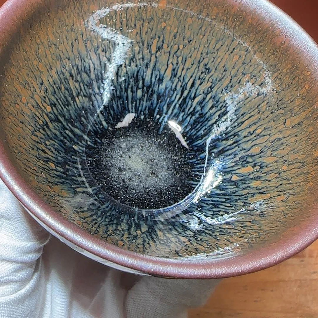 茶盏印春堂柴烧印釉