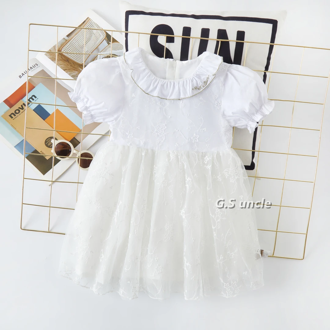 【木马天使】H25102洋气儿童连衣时尚超仙蓬蓬纱裙娃娃领