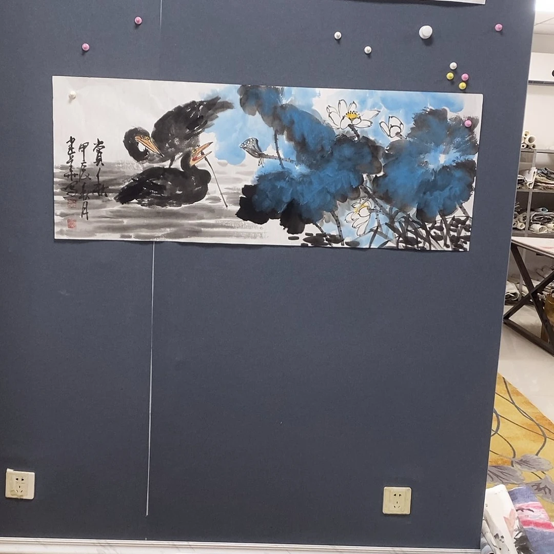 国画郭建华50.120手绘画芯
