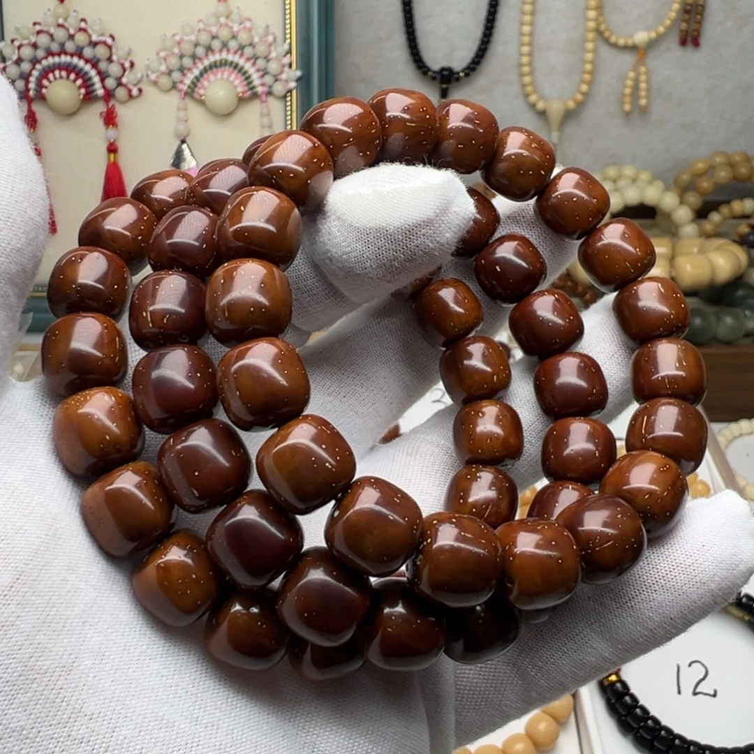 紫金鼠手串卡13 老型桶珠S16