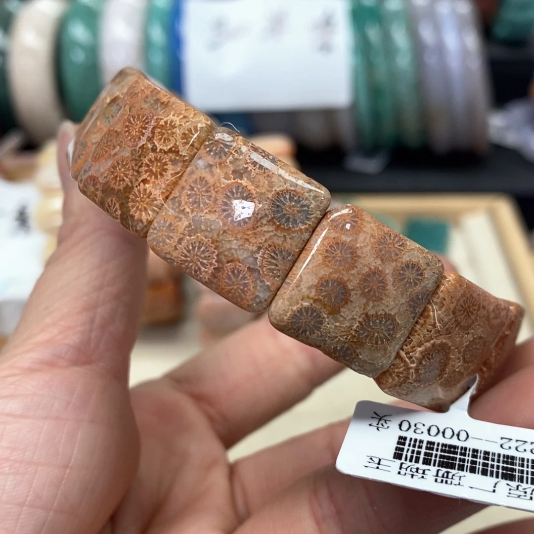 硅化珊瑚（珊瑚玉）手链未镶嵌088