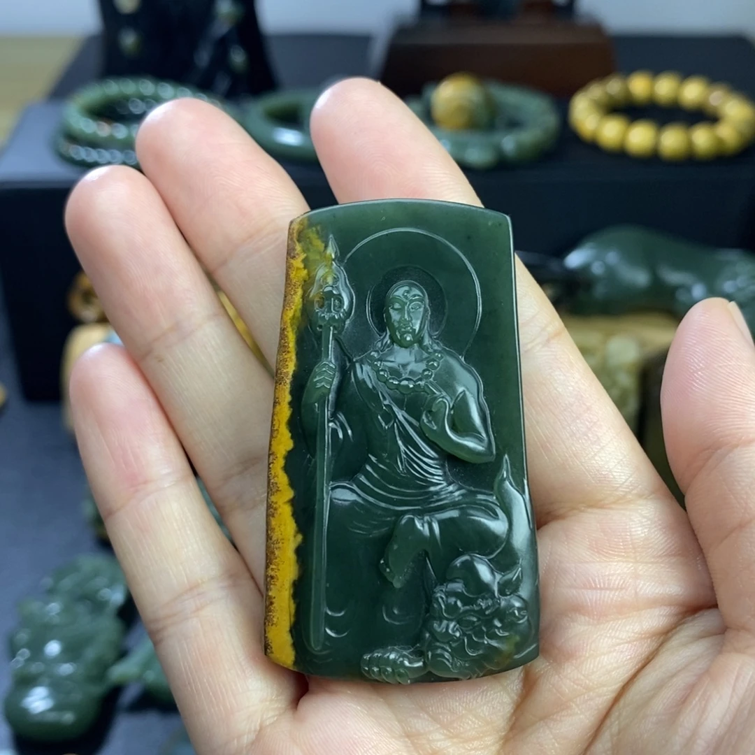 岫岩河磨玉（透闪石质玉）未镶嵌挂件