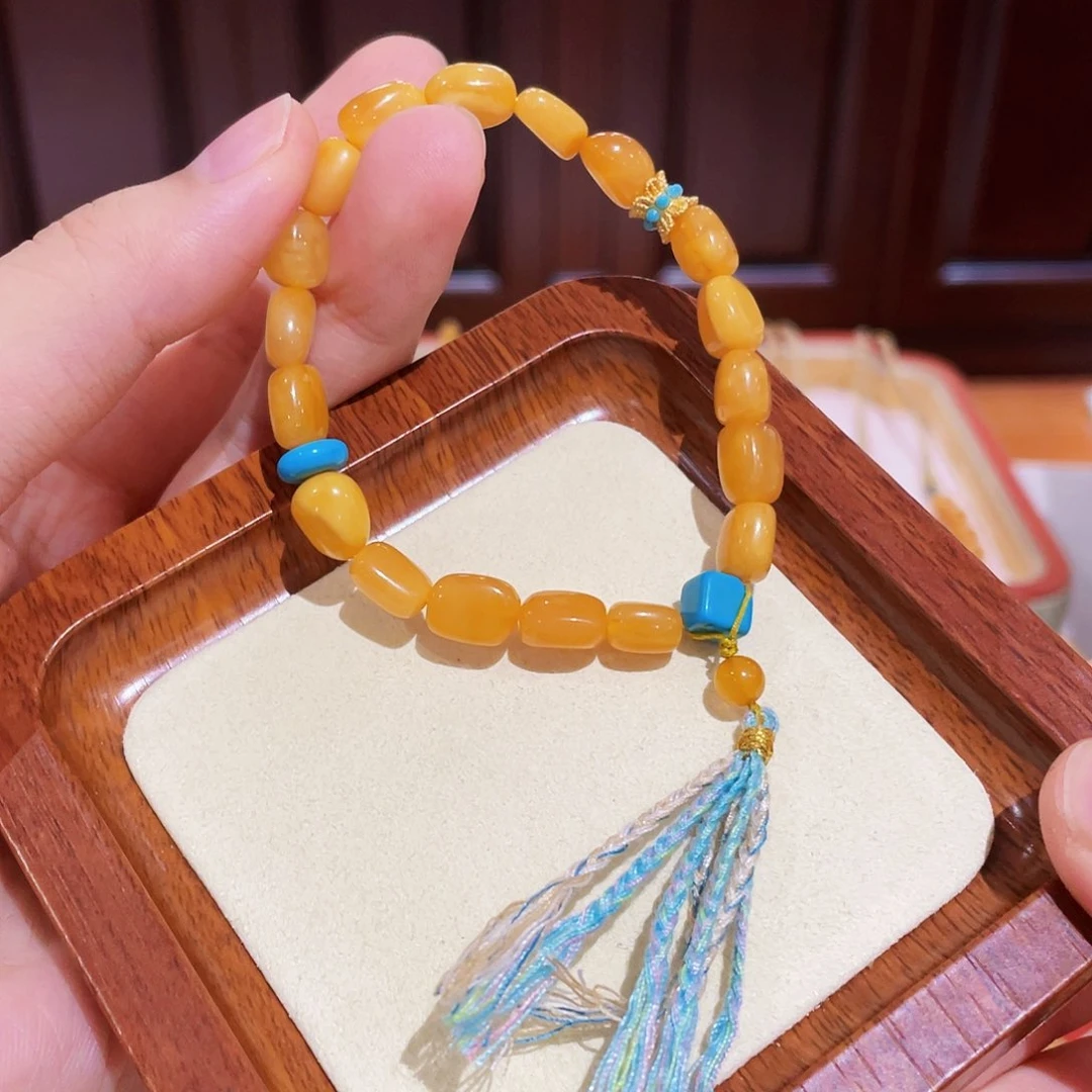 蜜蜡手链未镶嵌手串