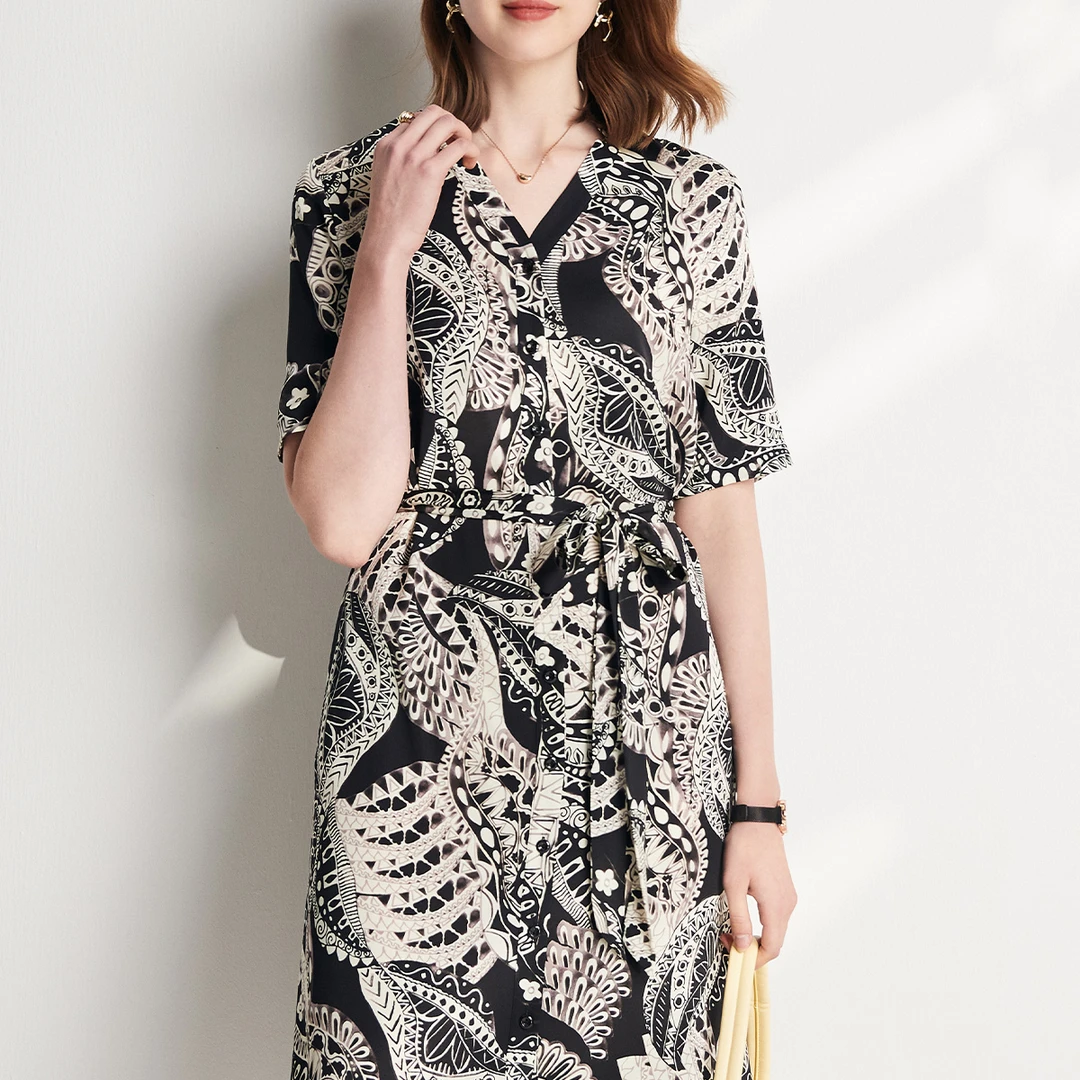 夏季时尚连显瘦气质连衣裙ES21057JY-A