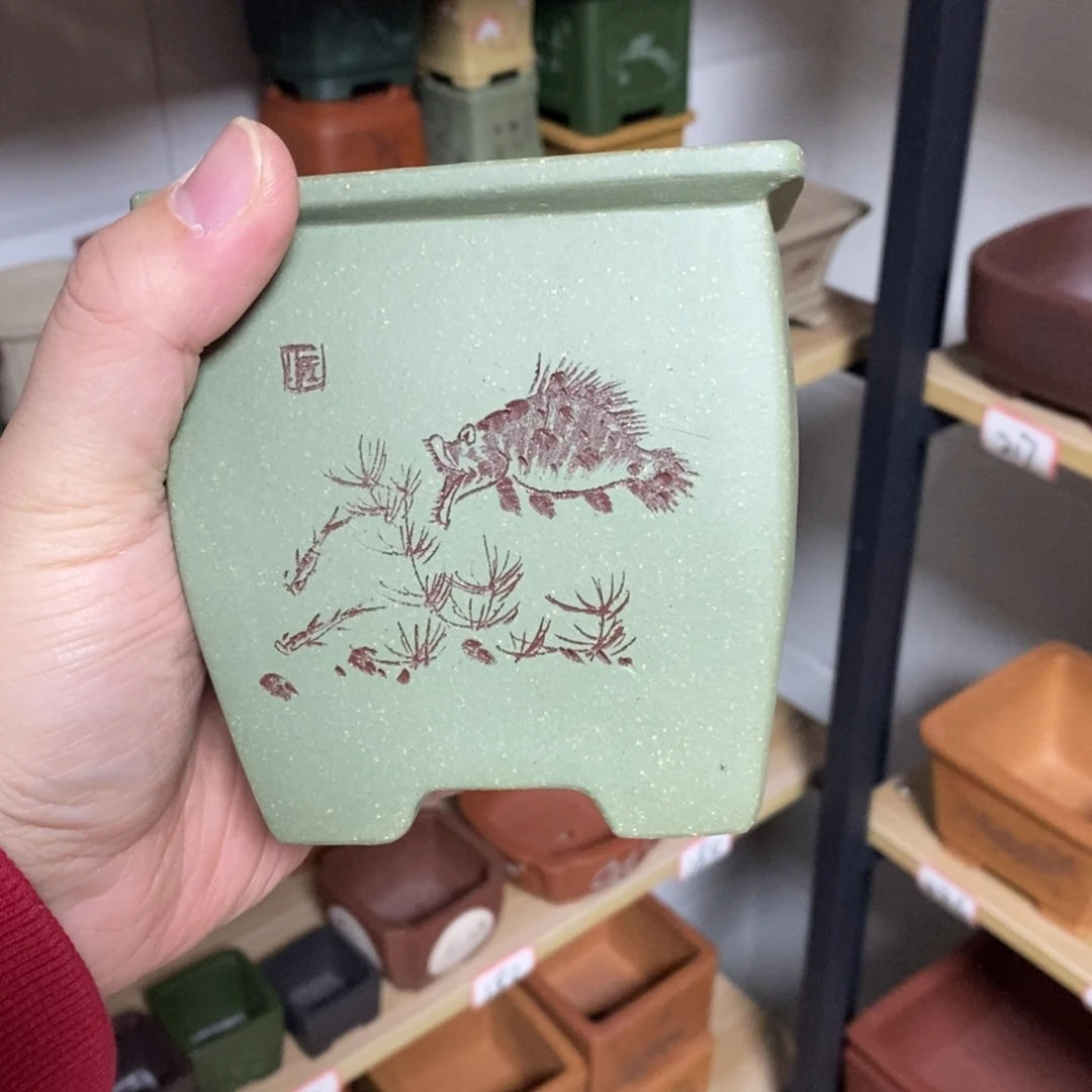 椰***风紫砂花盆紫砂文化