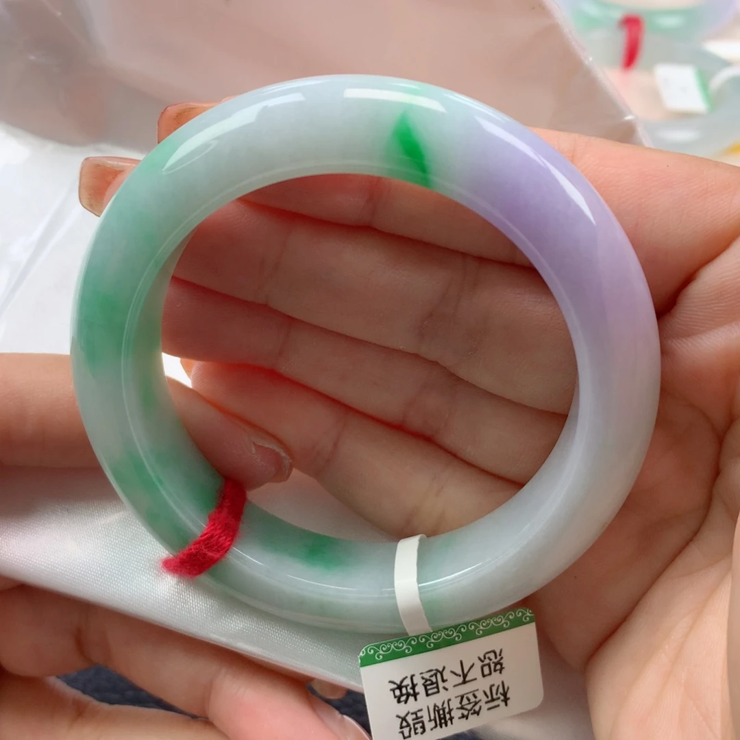 未镶嵌手镯翡翠缅甸天然翡翠54圈