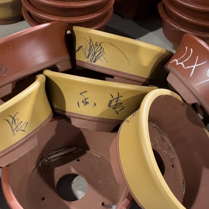 花盆紫砂100-7。 22-9。