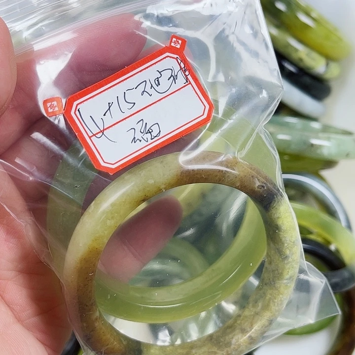 福***a蛇纹石玉合金手镯