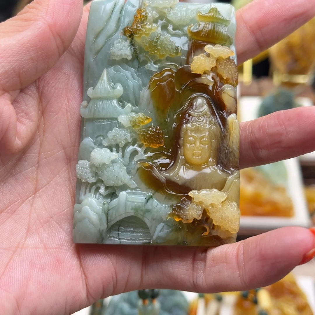 沉***默未镶嵌岫玉挂件挂件