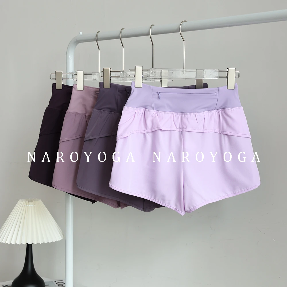 2025夏季新款晨跑步短裤女防走光专业健身训练裤后口袋速干三分裤