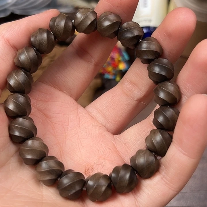 手串/手链檀香木阴沉沉水1.1扭扭珠