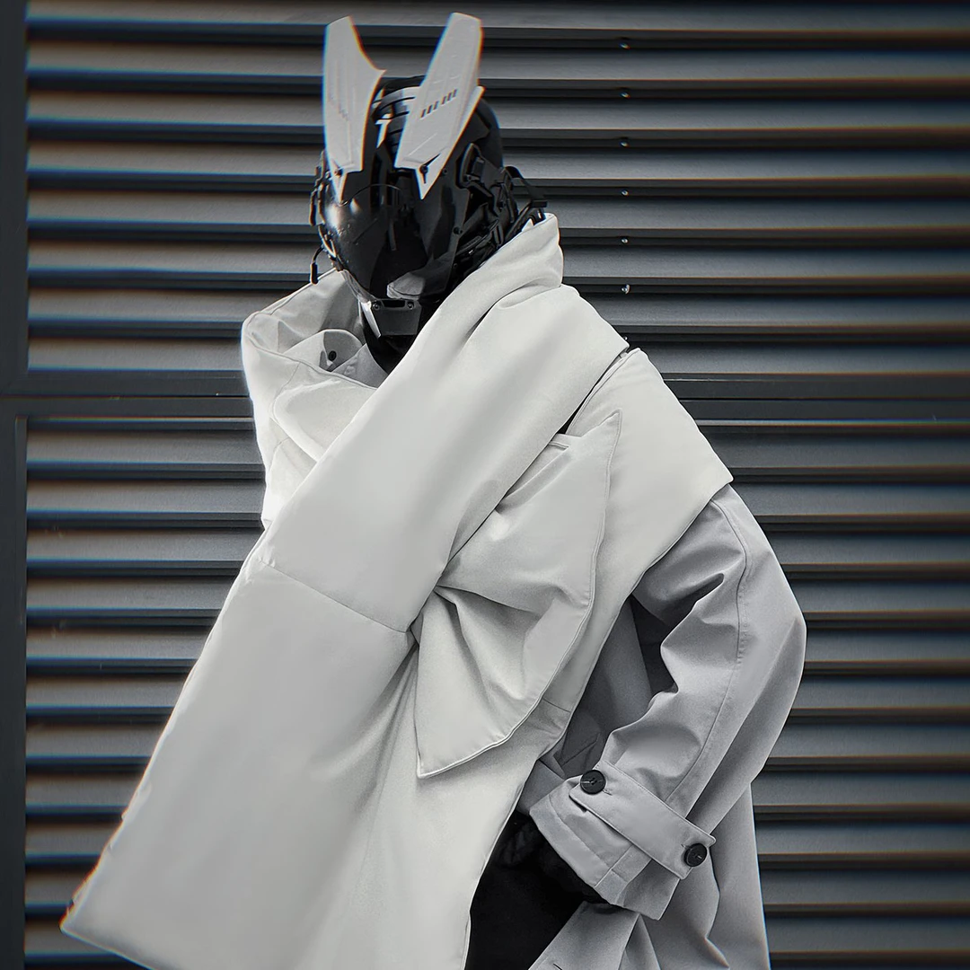 清24017a-围脖款冬季复古日系交叉围脖男女同款百搭加厚保暖围巾