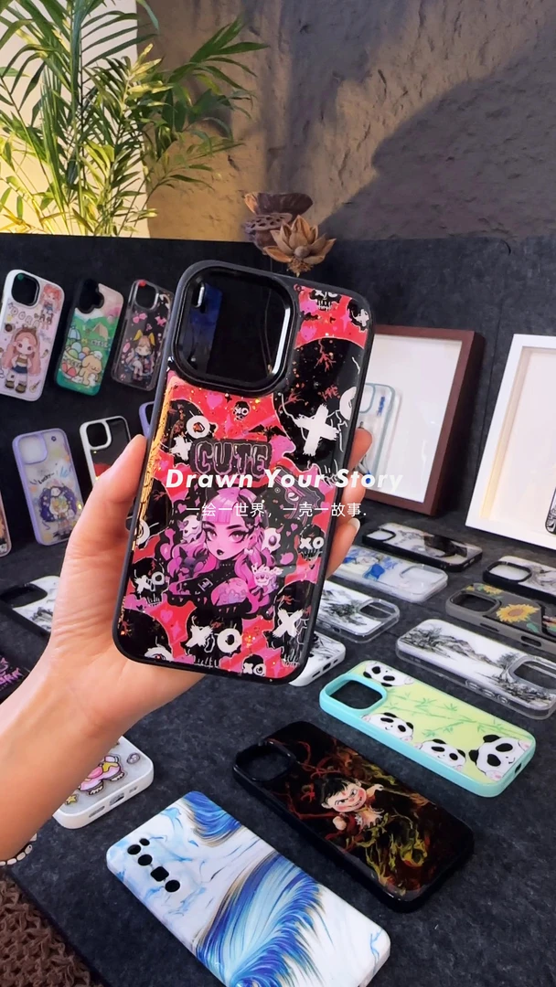 【15PM--哥特萝莉】手绘适用于苹果手机壳可爱软壳透明卡通创意