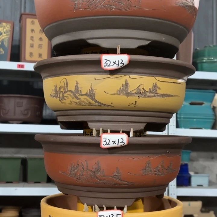 紫砂花盆             100-4