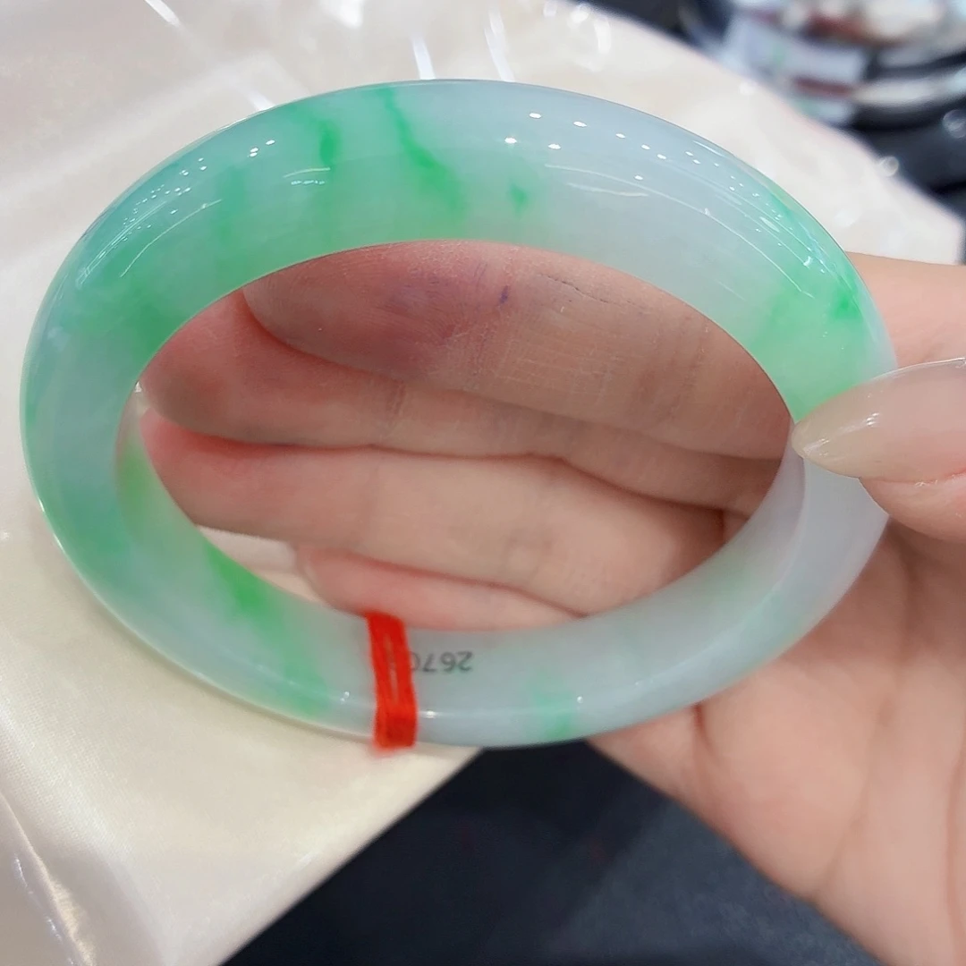 翡翠未镶嵌手镯翡翠61-62-60圈口（强推）毕业款