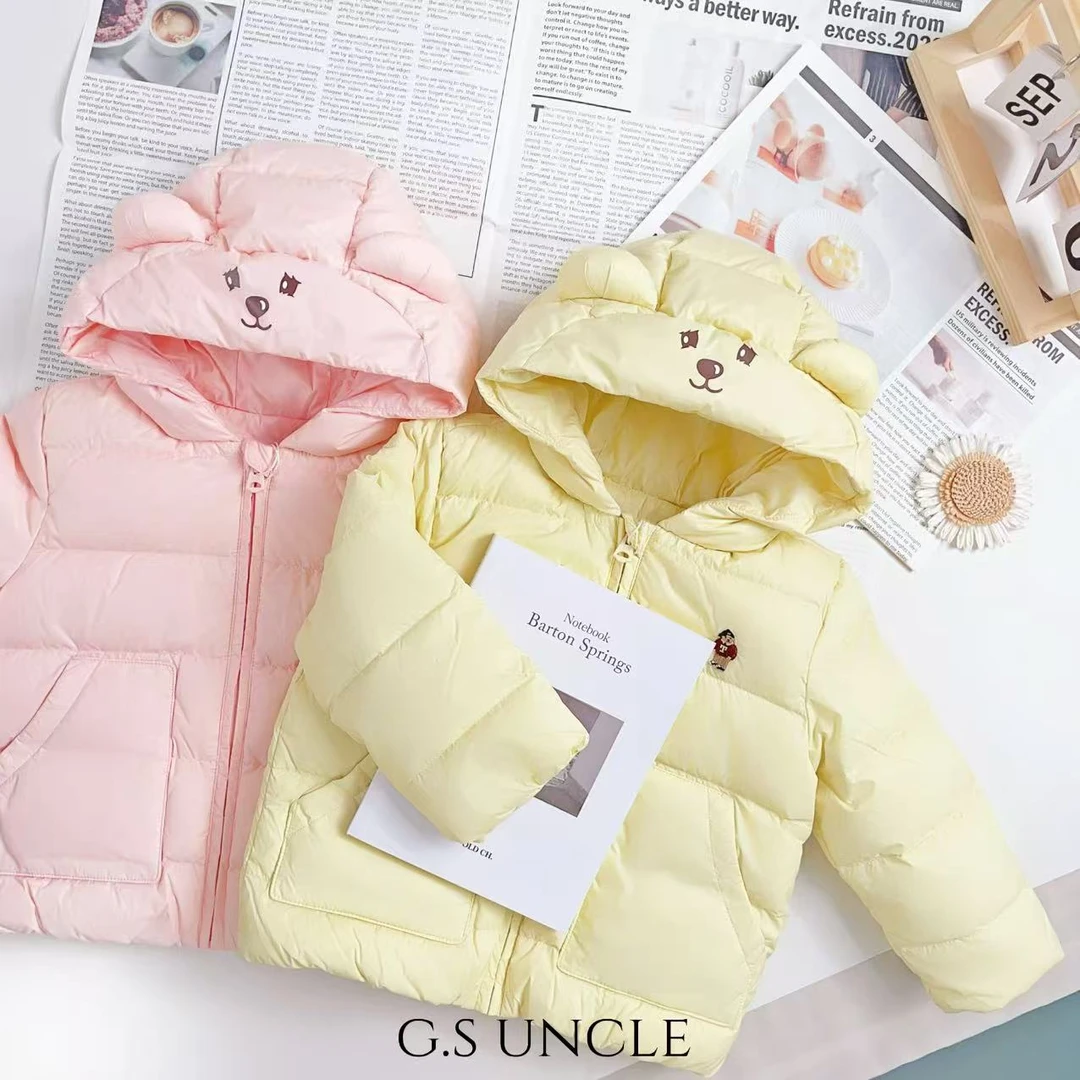 【】YR25003儿童新品2025冬季羽绒服简约百搭羽绒服女宝童装