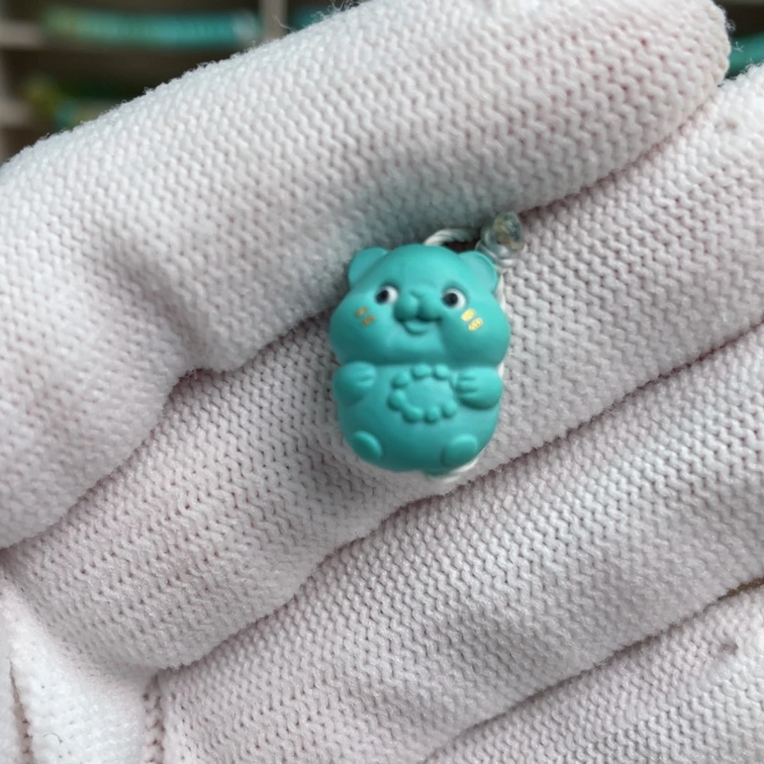 绿松石未镶嵌盘串小熊21卡11.6✖️15.3