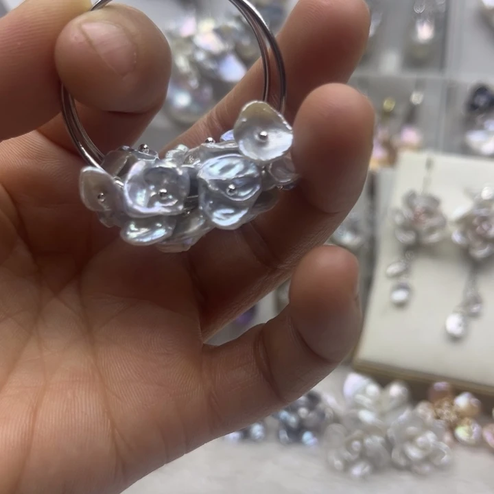 淡水珍珠银S925镶嵌颈饰