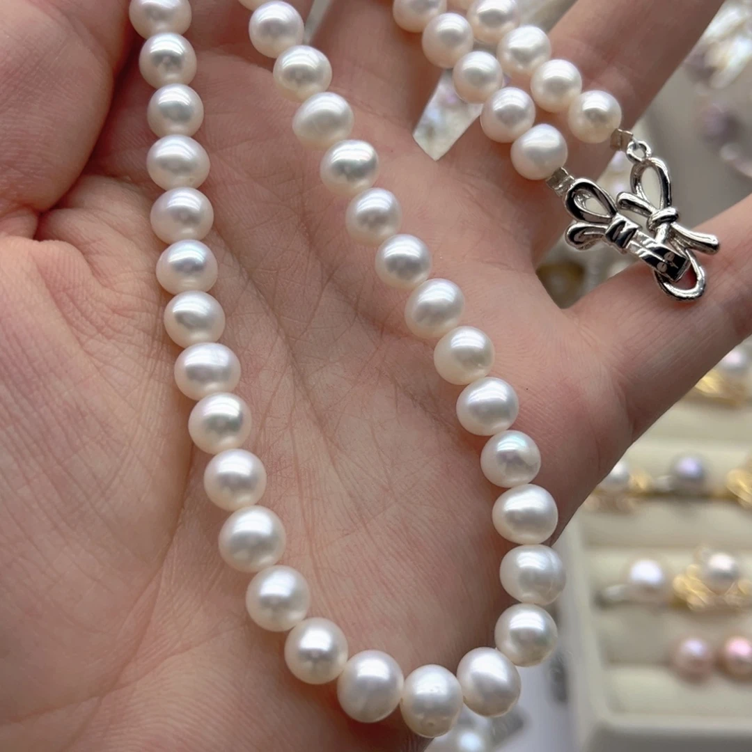 ****汐淡水珍珠未镶嵌颈饰