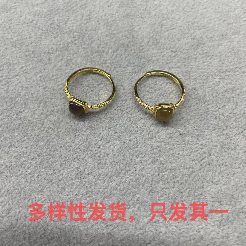 【香掌柜】和田玉于田糖玉戒指（多样性发货，发一件）