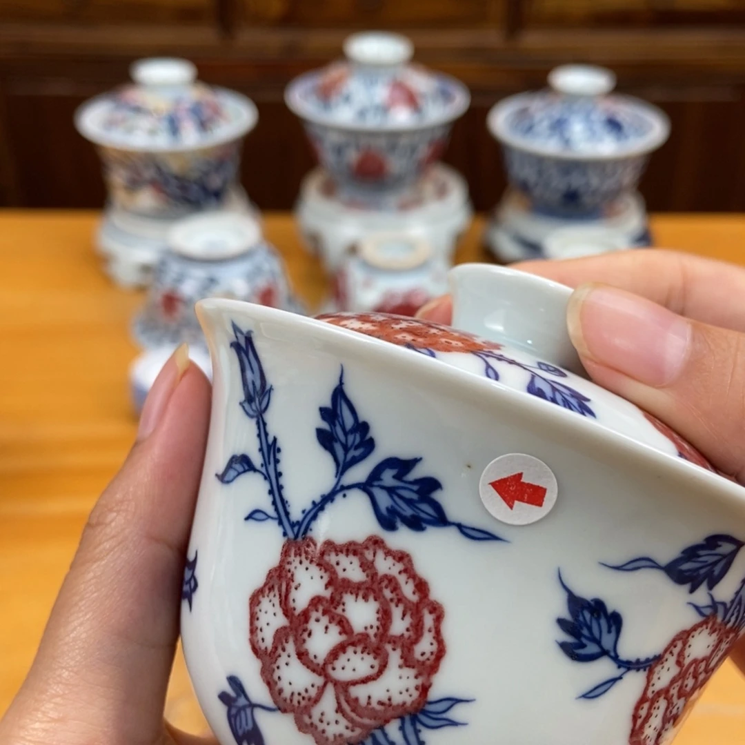 手绘现代茶具非古董