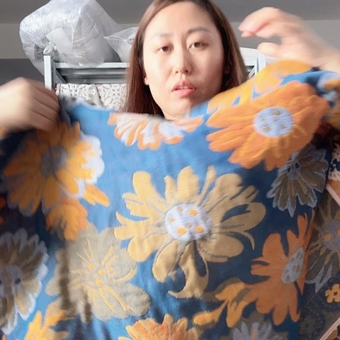 长方形印花纱布123456