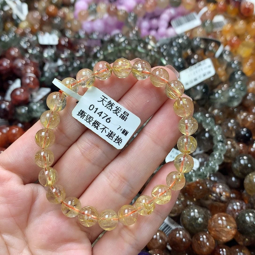 水晶手链未镶嵌，