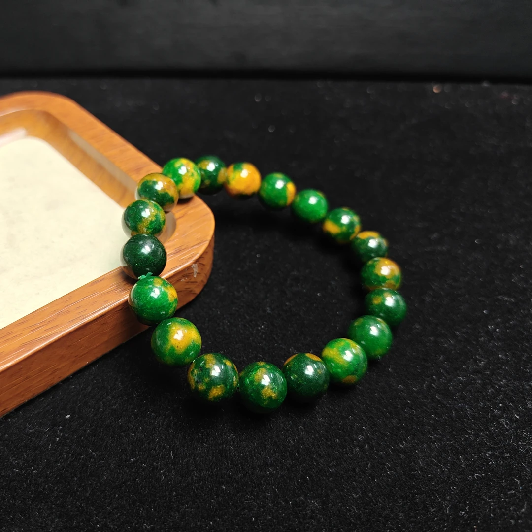 [停业清货]南非紫杉醇甘纹草绿舒10m手串-175-多样性发一