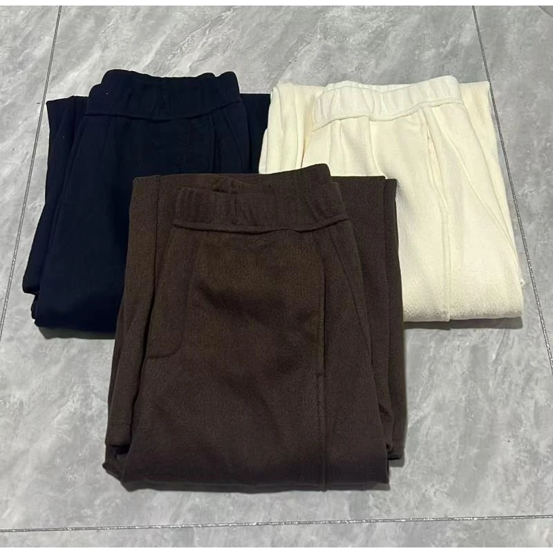 2888【加厚款雪饼裤】直筒裤纯色休闲裤卫裤百搭冬季