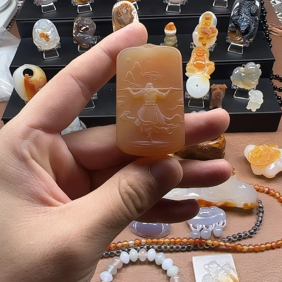 玛瑙/玉髓未镶嵌吊坠(不含链)