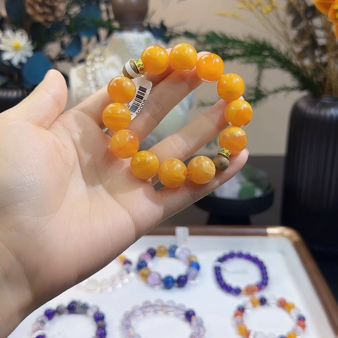 手串琥珀未镶嵌蜜蜡