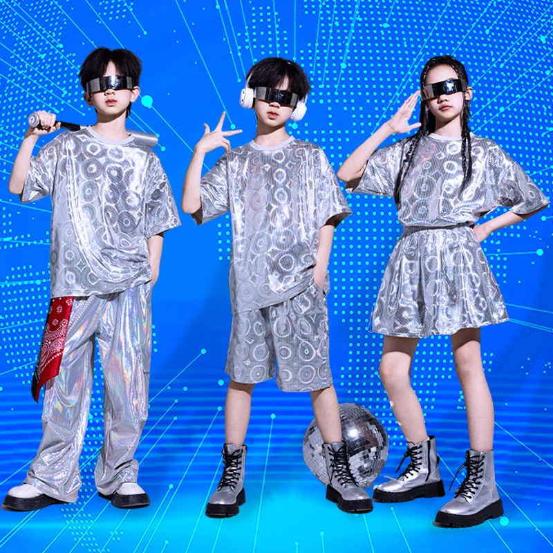 儿童未来科技感服装ai机器人cos表演服人工智能学生运动会演出服