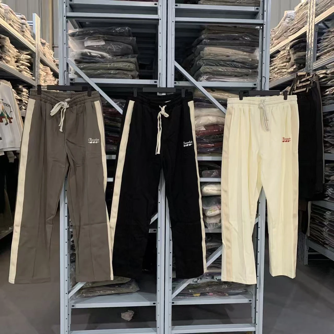 三色男女同款针织休闲裤A485