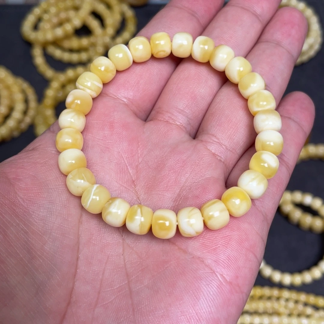 蜜蜡未镶嵌裸石蜜蜡手串8.2mm