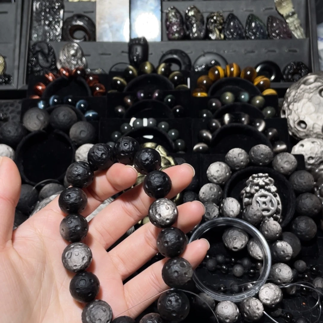 我***~黑曜岩未镶嵌珠宝奇石