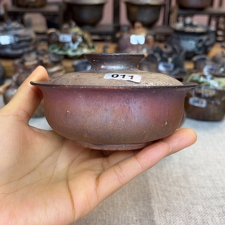 裸柴烧陶瓷手工茶器