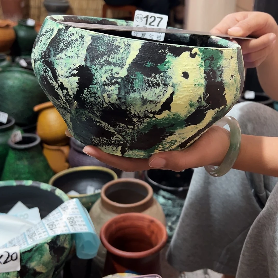 瑕疵绿色大口彩绘127