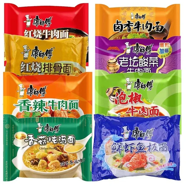 康师傅袋装方便面       3.8/袋