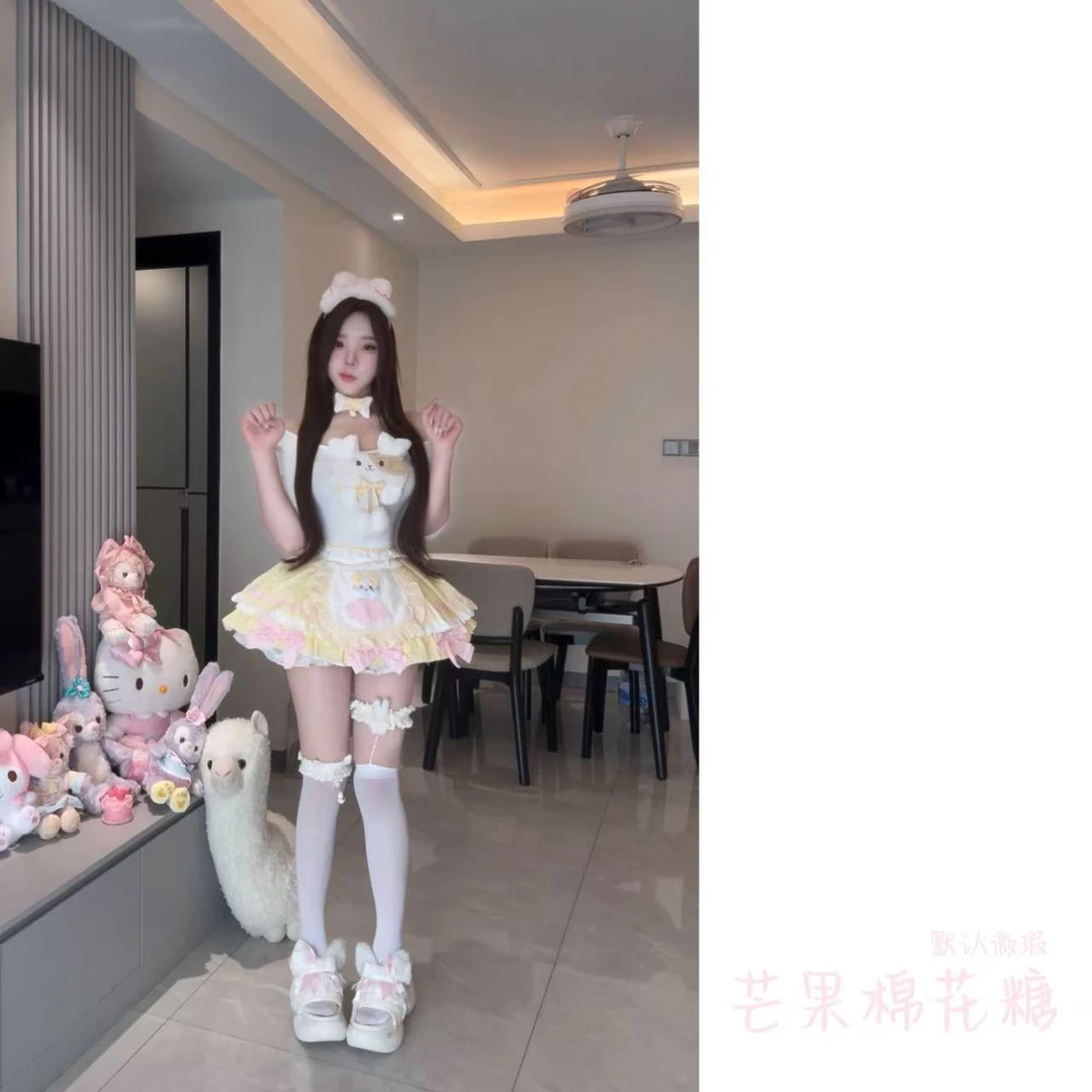 【元气喵】手作系列默认微瑕 芒果棉花糖 甜妹套装（K34 ）