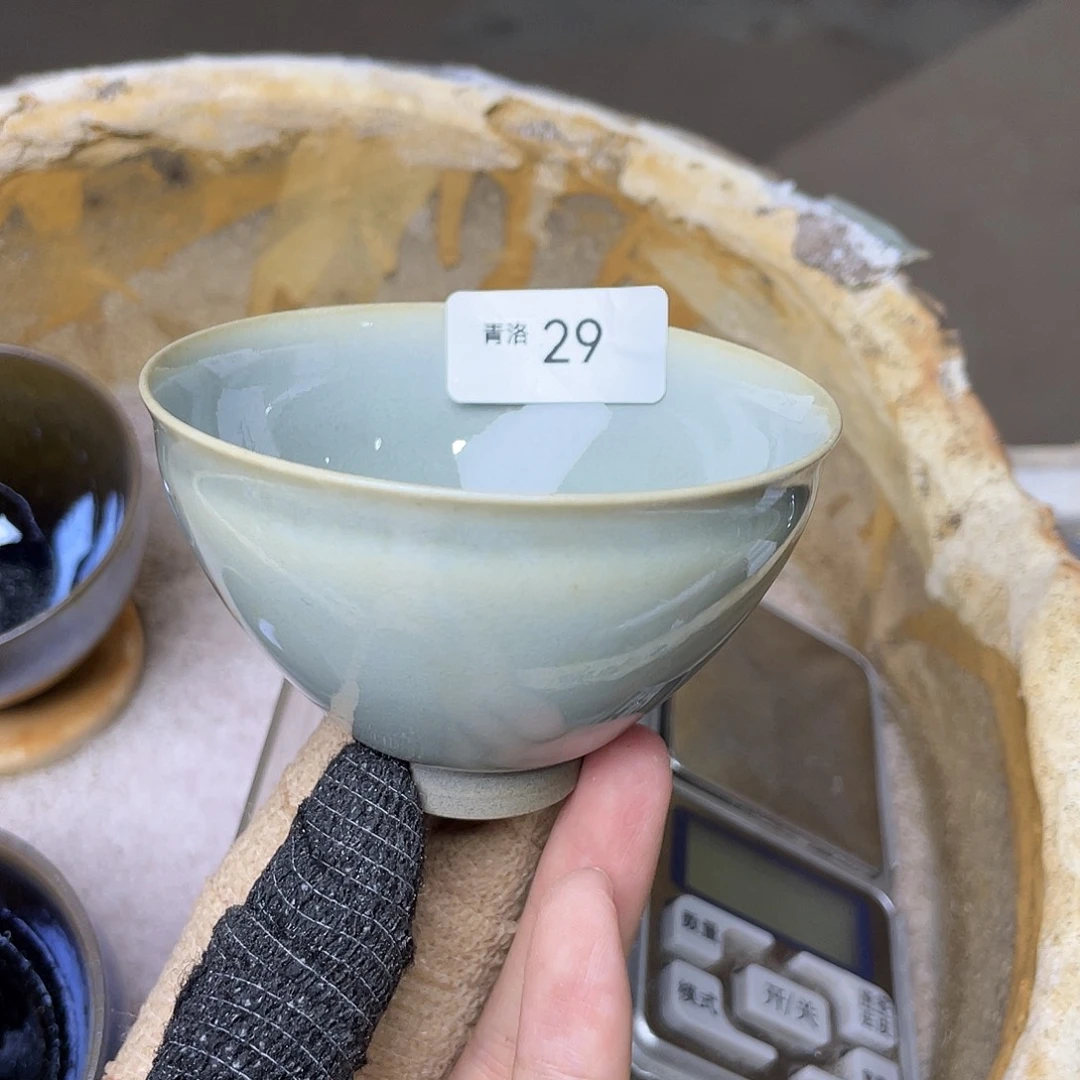 茶盏29 28福临号柴烧建盏主人杯微瑕