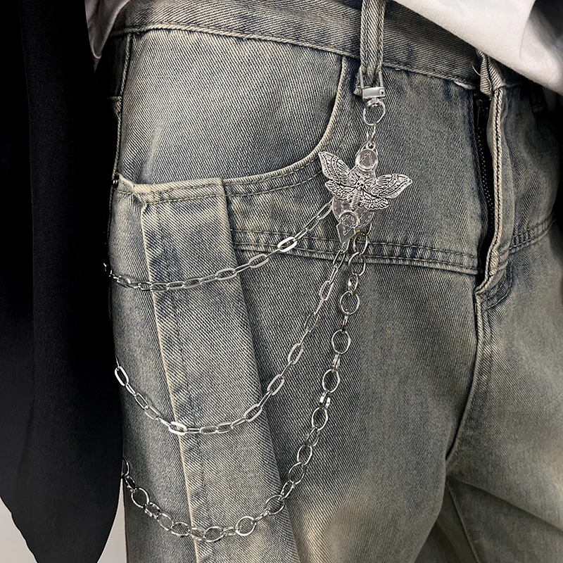 裤链新款裤子装饰挂链条朋克链子腰带男女挂配饰街头腰链嘻哈皮带