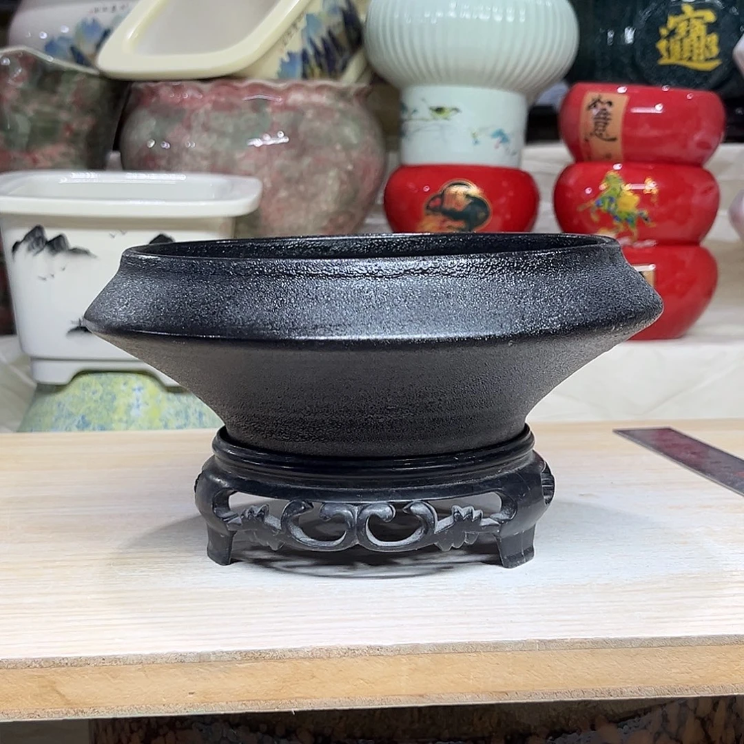 陶瓷绿植多肉微瑕花盆外口径：15*7无孔