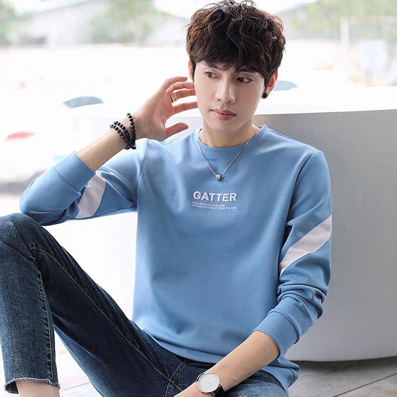 卫衣男秋冬新款韩版潮流宽松休闲男士秋季上衣服加绒男装长袖t恤