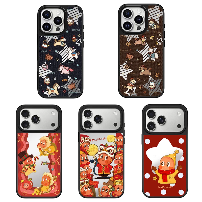 马年新款星星人iphone17promax手机壳适用苹果16卡通15防摔保护套