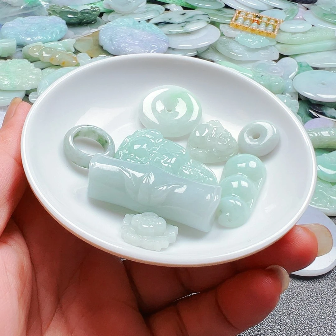 未镶嵌手链翡翠冰货主老华